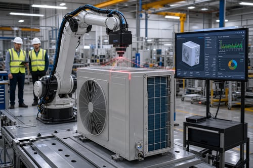 Improving HVAC Manufacturing Quality Control with Automated 3D Inspection