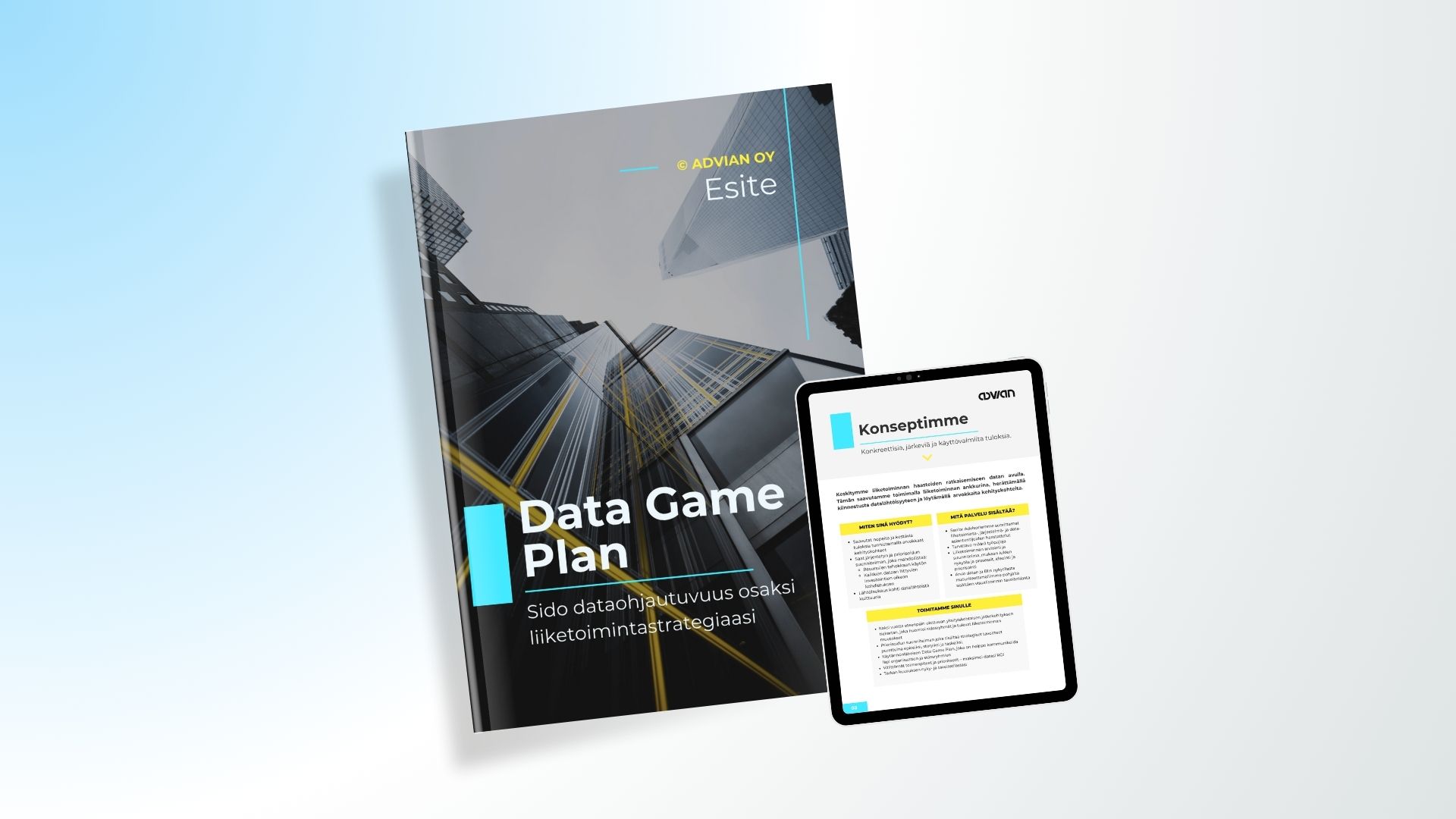 Data Game Plan esite - mock-up